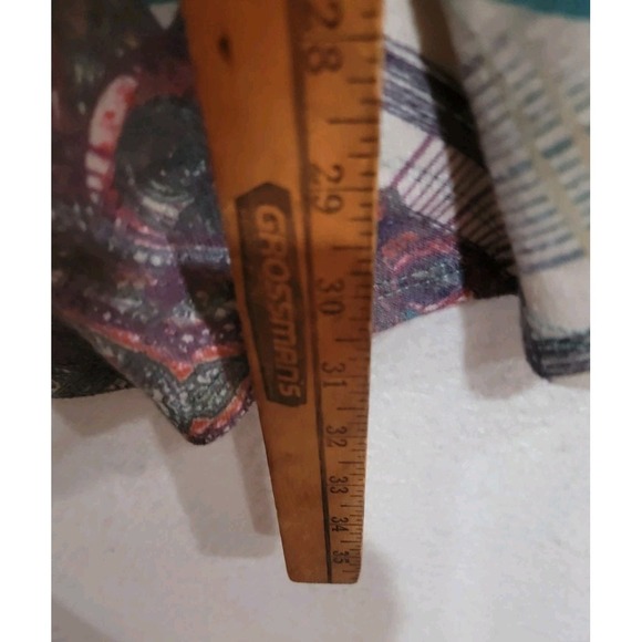 Unity World Wear Woman Top 1X Plus Paisley Boho Crochet Ladder Back 3/4 Sleeve - Picture 10 of 11